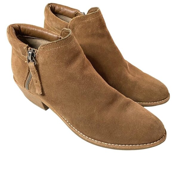 Steve Madden Arper Ankle Boots Booties Tobii Suede Leather Upper Women's Size 7‎ - Picture 1 of 7
